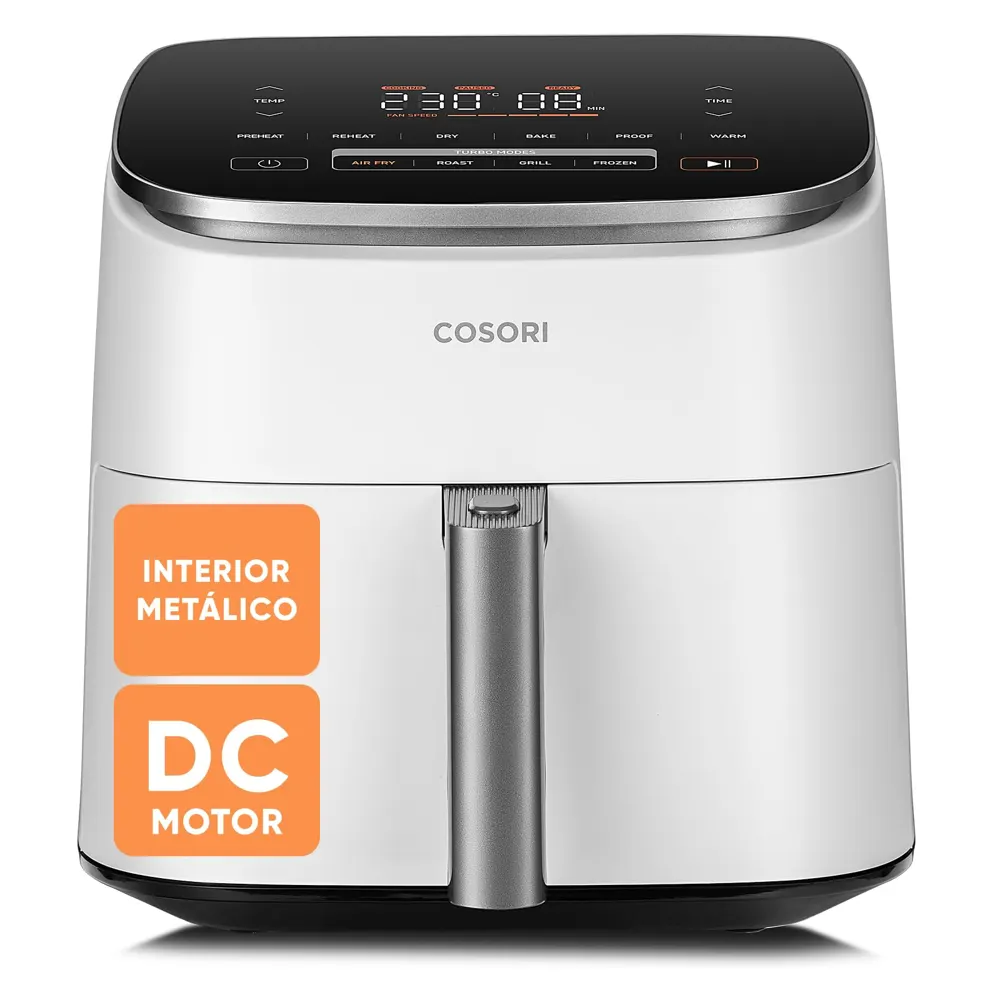 Cosori Freidora de Aire Turbo Blaze 6L, 9en1, Ultrarrápida, 95%Menos Aceite