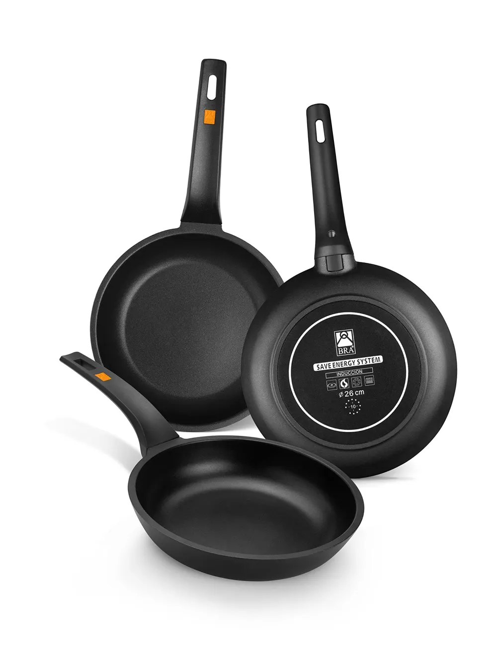BRA Efficient | Set de 3 sartenes, 20-24-28 cm